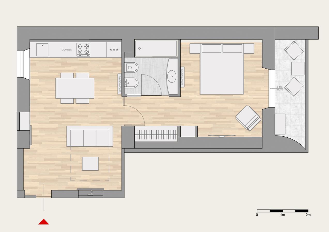Appartamento con 1 Camera da Letto