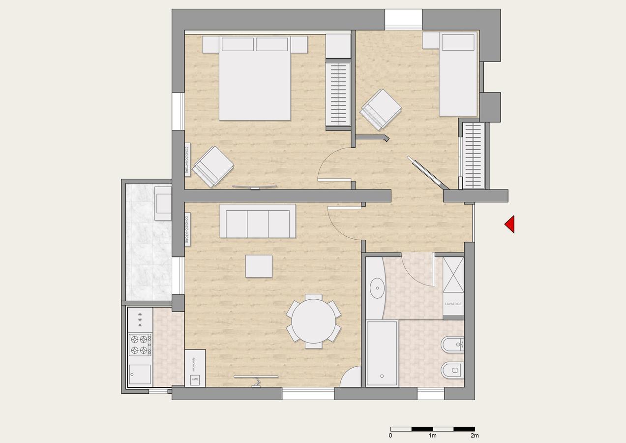 Appartamento con 2 Camere da Letto